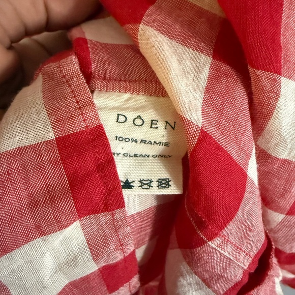 Doen Rhone Dress St Ouen Cherry Plaid - Picture 5 of 13